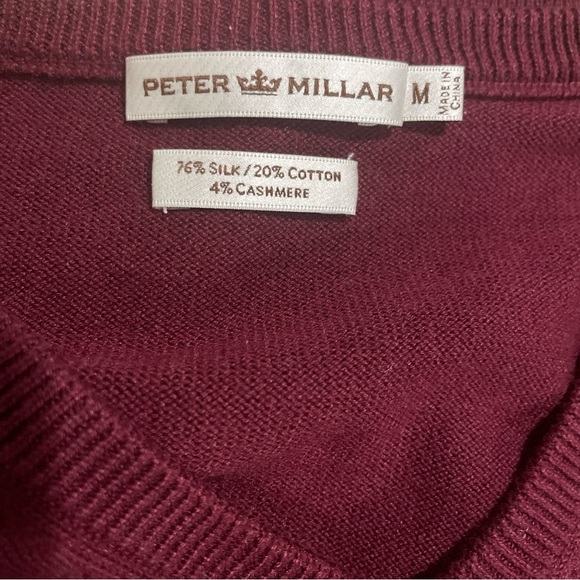 Peter Millar Silk/Cashmere/Cotton Blend Luxury Sweater - Medium - Picture 11 of 11